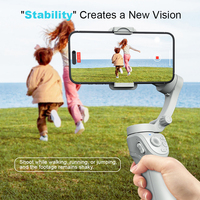 Stabilisateur de cardan intelligent 3 axes tendance avec suivi IA du visage et trépied portable
