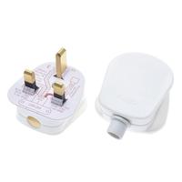 Prise d'alimentation à 3 broches, pièces, haute qualité, noir/blanc, UK lan, Top 13a, adaptateur pour fusibles, appareils ménagers