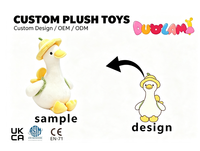 Peluche Canard Personnalisée, Jouet en Peluche Doux pour Décoration de Bureau à Domicile, Cadeau pour Enfants, Peluche Canard