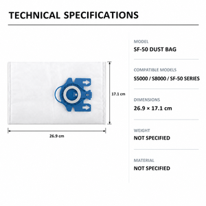 Bolsas de Polvo 3D Efficiency <span class=keywords><strong>HyClean</strong></span> para Aspiradoras Mi-ele Serie <span class=keywords><strong>GN</strong></span> S5000 S8000 SF-50 Ers, Repuestos para Aspiradora Mi-ele - Product Image 4