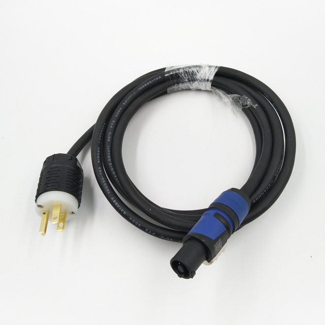 Straight Blade NEMA L5-15P to PowerCON Connector SJOOW Cable