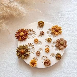 Hoa Silicone Khuôn Bó Hoa Polymer Đất Sét Hoa Đúc Khuôn Cho Tự Làm Bông Tai Mặt Dây Chuyền Làm Polymer Đất Sét Thủ Công Khuôn Mẫu - Product Image 3