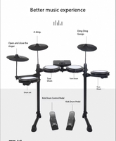 Batterie électronique professionnelle en maille, multifonction, portable, pour la pratique à domicile, les performances de jazz et l'enseignement (modèle d'usine)