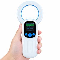 Lecteur de puces pour animaux de compagnie portable PT190 FDX-B ISO11784/11785 avec stockage de 1000 données