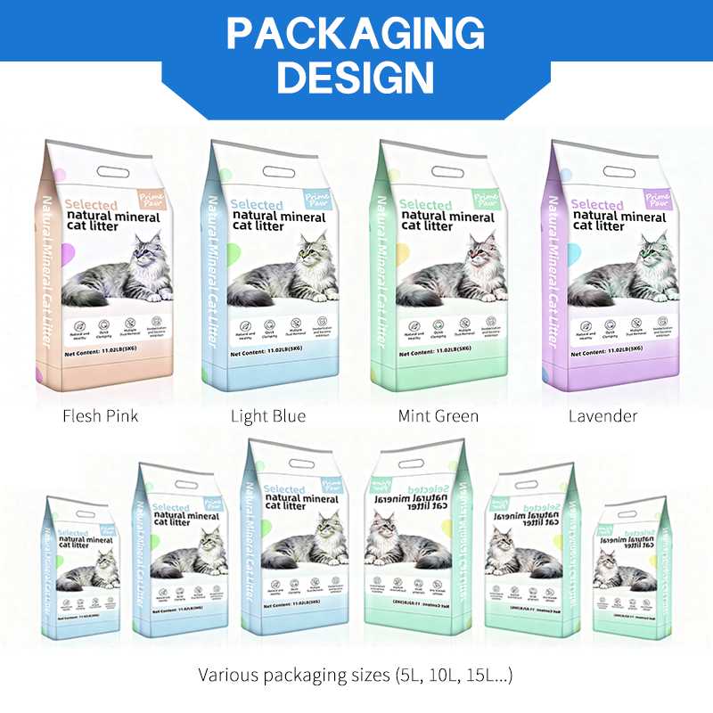 PrimePaw NJ-SVG Eco-Friendly Fast Clumping Bentonite Cat Litter - Low Dust Odor Control