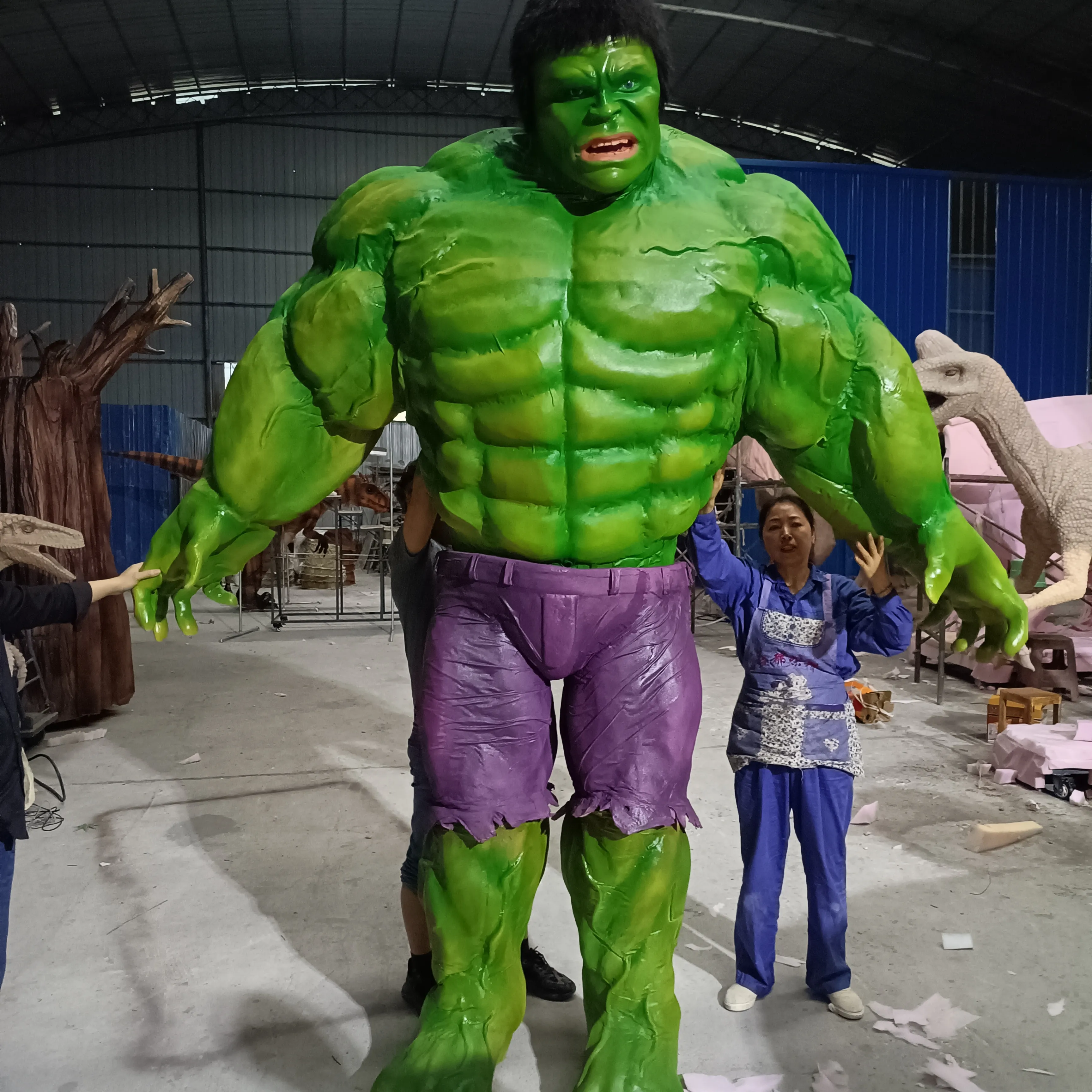 Costume de performance Hulk géant de grande taille de 3 m de haut Costume de mascotte Costume de hulkCostume réaliste