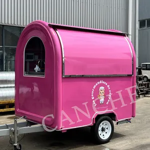 Mini remorque alimentaire mobile personnalisée, chariot à hot-dogs de rue, camion de camping de 2,2 m - Product Image 6