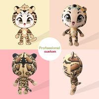 Mini porte-clés en peluche personnalisés OEM, mascotte à motifs délicats avec couineur à l'intérieur, 1 pièce, quantité minimale de commande, porte-clés en peluche de petite taille, jouets