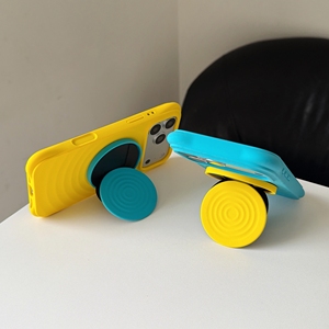 Coque en silicone liquide couleur unie effet ondulations <span class=keywords><strong>d</strong></span>'<span class=keywords><strong>eau</strong></span> pour <span class=keywords><strong>iPhone</strong></span> Air <span class=keywords><strong>13</strong></span> 14 15 16 17 Pro Max avec support pliable antichoc - Product Image 4