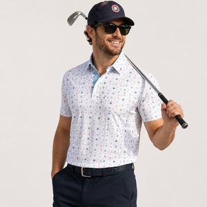 Custom Embroidered logo Golf Shirt Printing logo Design Spandex Polyester Sublimation Polo Shirt for Men - Product Image 3