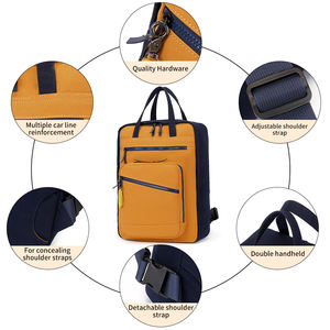 Custom Fashion Design Recycle Rpet Durable Polyester <b>Canvas</b> Material <b>Backpack</b> for Teenager - Product Image 5