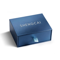 Boîte cadeau rigide personnalisable avec tiroir, logo personnalisé, boîte coulissante avec insert en EVA floqué pour l'emballage de flacons cosmétiques