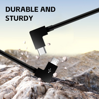 Câble USB de télécommande de drone à angle droit Câble de contrôleur de drone Micro USB Type-C 8Pin