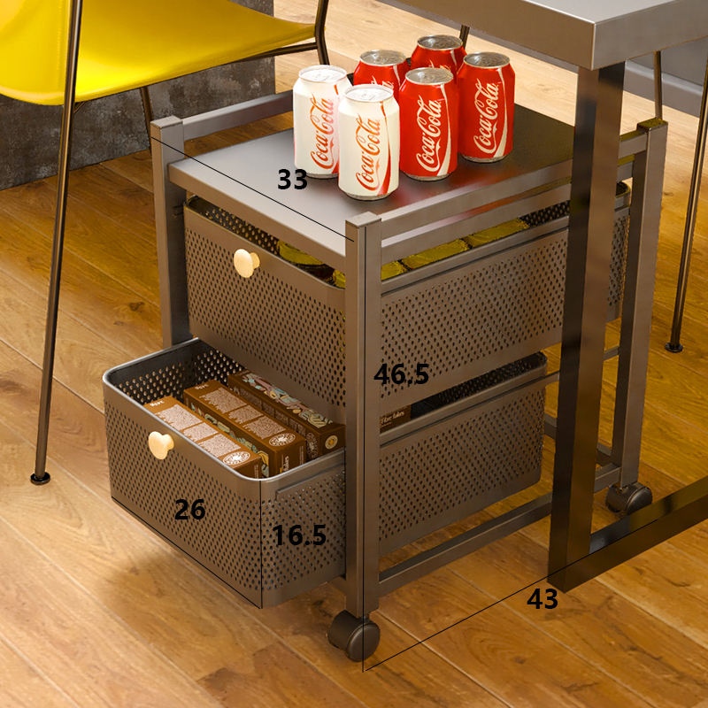 Dos cajones elegante negro-0 capa