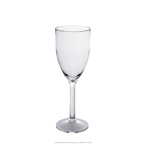 8,5 <span class=keywords><strong>OZ</strong></span> White color Classic design acrylic plastic 260 ml wine glass least wholesale - Product Image 6
