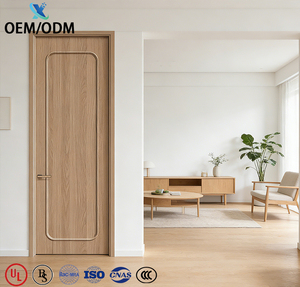 Puerta de Madera Sólida de Estilo Moderno y Minimalista, Puerta Interior de Madera para Dormitorios y Apartamentos, <span class=keywords><strong>en</strong></span> Oferta - Product Image 3