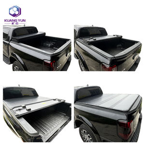 Cubierta de Caja de Camioneta Rígida, Impermeable y Antirrobo, de Aleación de Zinc y Aluminio, Plegable en Cuatro Partes, Color Negro, Instalación sin Perforación para <span class=keywords><strong>Chevrolet</strong></span> - Product Image 2