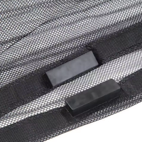 Moustiquaire de porte robuste avec tissu à grille diamantée, design 4 portes 2 côtés et modèle standard