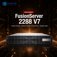 Serveur en rack FusionServer 2288 V7 2U de nouvelle génération, double processeur Intel Xeon Scalable Gen 4, DDR5 4800MT/s, serveur d'entreprise haute performance