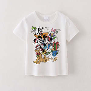 <span class=keywords><strong>TOP</strong></span> EN COTON IMPRIMÉ CARTOON DE NOËL POUR Garçons et Filles - Product Image 3