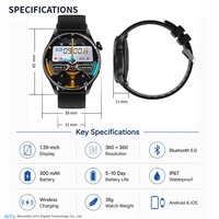 Montre connectée avec écran IPS de 1,39 pouce pour homme et femme, prenant en charge la surveillance de la fréquence cardiaque, de l'oxygène sanguin, du cycle menstruel et du style de vie sédentaire CY32