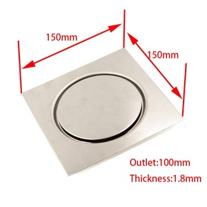 GUIDA 726221 in acciaio inox <span class=keywords><strong>scarico</strong></span> a pavimento quadrato con vite anti-odore bagno wc doccia <span class=keywords><strong>scarico</strong></span> a pavimento - Product Image 4