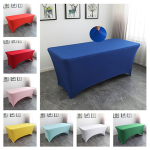 2023 Cheap Price Fast Shipping Custom Designed 4FT 5FT 6FT 8FT Custom Size Polyester Spandex Fabric <strong>Table</strong> <strong>Cloth</strong> - Product Image 6