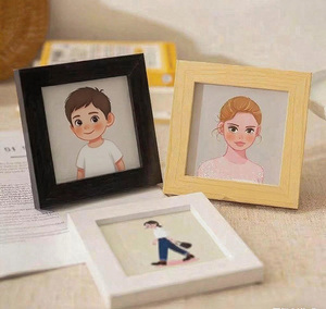 Cá nhân handmade thân thiện với môi bé khung Set cá nhân DIY Nursery tường tăng trưởng câu chuyện phòng trưng bày bằng gỗ khung hình - Product Image 4