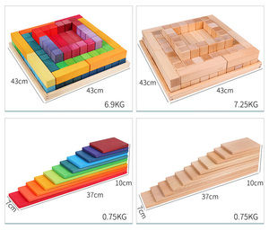 Khối Gỗ Lớn 100 Hình Cầu Vồng - Product Image 3
