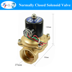 Válvula Solenoide de Latón NC Bidireccional Premium, Multivoltaje, para Corte Automático de Líquidos y Gases - Product Image 1