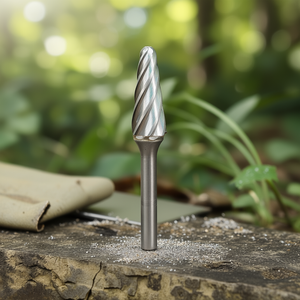 Fresa Rotativa Cónica de Punta Esférica AB8700 de 6 mm de Carburo Sólido para Cortar Metal, Madera y Plástico - Product Image 3