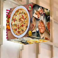 Aluminium legierung würfel 3d led p2.5 p3.91 p4 p5 würfel led anzeige kunden spezifische größe led video würfel