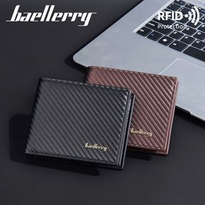 Baellerry Men's Short <b>Wallet</b> Black <b>RFID</b> Protection Zipper Pocket Everyday Use - Product Image 2