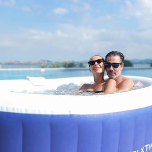 <span class=keywords><strong>Spa</strong></span> <span class=keywords><strong>gonflable</strong></span> <span class=keywords><strong>en</strong></span> PVC résistant aux intempéries, utilisable toute l'année, résistant au froid, pour 2 personnes, utilisation <span class=keywords><strong>en</strong></span> extérieur, bains d'<span class=keywords><strong>hiver</strong></span>, plaisir toute l'année - Product Image 2