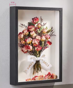 2024 mới màu đen gỗ bóng hộp khung ảnh 4x6 "UV in ấn cho trang trí nội thất Tabletop hiển thị - Product Image 3