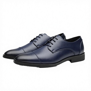 Chaussures Richelieu Derby Homme Grande Taille Noir Marron à Bout Pointu Respirantes en PU pour l'Hiver – Modèle Sh10974a - Product Image 2