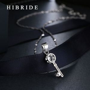 เครื่องประดับ hibrida แบรนด์โรแมนติกที่สำคัญสร้อยคอจี้เพชรสังเคราะห์เซอร์โคเนียแผ่นทองเครื่องประดับสุภาพสตรีของขวัญผู้หญิง N-31 - Product Image 2