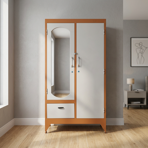 Armoire en métal autoportante de 1,6 m, design moderne et simple, fonction pliable, pour la maison et l'appartement, meubles de chambre à coucher - Product Image 2