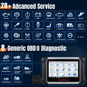 Autel-Outil de diagnostic automobile, MaxiCom MK808bt, lecteur de code, scanner OBD2, outil de diagnostic automobile, autel MK808 Pro, outils pour véhicules