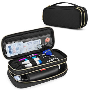 Double Layer <b>Stethoscope</b> <b>Case</b> Compatible with <b>Stethoscope</b>, <b>Stethoscope</b> Carrying <b>Case</b> Travel Bag for Nurse Accessories, Black - Product Image 1