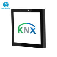 Portworld Capteur d'humidité intégré Capteur de lumière Zigbee Linux Wards intelligents Salle de réunion à domicile intelligente Tablette KNX POE 4 pouces