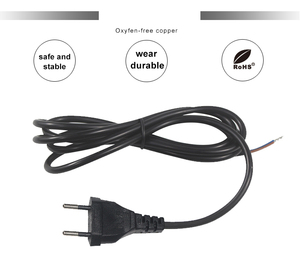 Cordon d'alimentation EU Europlug (CEE <span class=keywords><strong>7</strong></span>/16) vers fils nus <span class=keywords><strong>2x</strong></span> 0,75 mm, câblage ouvert, dénudé et étamé - Product Image 4