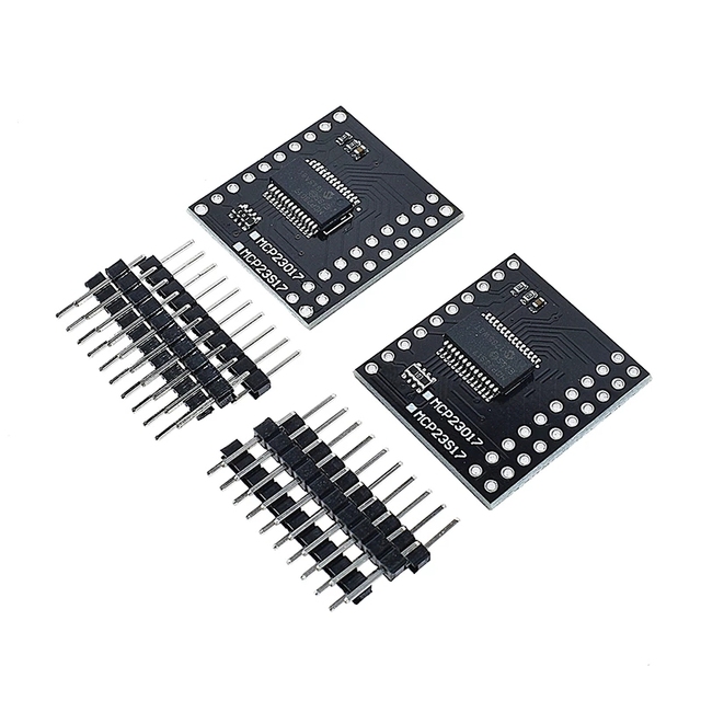 MCP23017 IIC I2C SPI MCP23S17 Bidirectional 16-Bit I/O Expander Pins 10Mhz Serial Interface Module