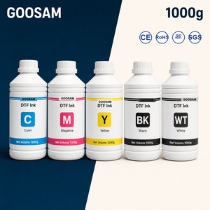 หมึกพิมพ์แบบถ่ายโอนความร้อน DTF CMYK สีขาว 1000 มล. ชนิดน้ำ สำหรับพิมพ์ A3 A4 ลงฟิล์มโดยตรง สำหรับเครื่องพิมพ์ DTF ขายส่ง - Product Image 1
