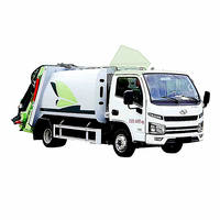 Petit camion à ordures compacté
