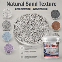 Revêtement de sol en ciment auto-nivelant et antidérapant, imitation marbre écologique, peinture liquide époxy transparente avec sable coloré, vente en gros