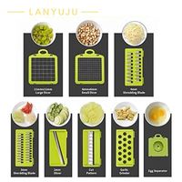 Accessoires de cuisine les plus vendus, hachoir à légumes 12 en 1, hachoir à oignon, mandoline, trancheuse multifonctionnelle pour légumes