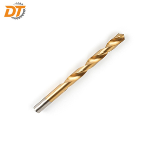 Foret hélicoïdal en acier rapide DT DIN338, longueur standard, à bords rectifiés, revêtement titane, pour métaux - Product Image 1