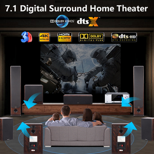 Tháp 7.1 rạp hát tại nhà hệ thống âm thanh vòm bằng gỗ Nhà hát hệ thống với bộ khuếch đại kỹ thuật số hỗ trợ 3D/8K - Product Image 3