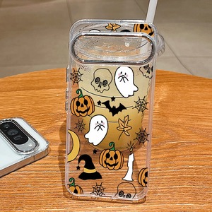 Funda Transparente para Teléfono con Estampado de Calabaza Fantasma de Halloween para Google Pixel, con Ventana Grande para la Cámara, Electrochapada, a Prueba de Golpes, Protectora de TPU - Product Image 4
